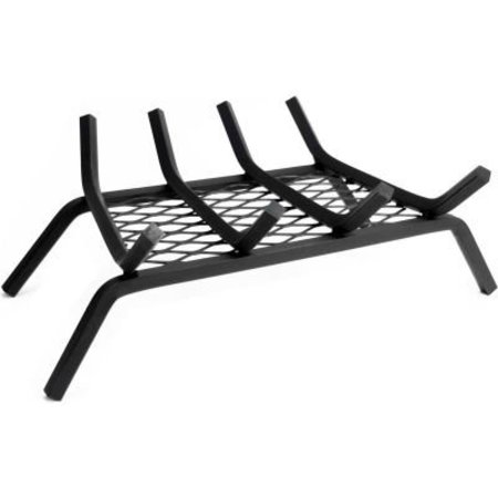 DYNA-GLO Pleasant Hearth Fireplace Grate, , 18"W, 1/2" Steel, 4 Bars, Ember Retainer BG5-184EM